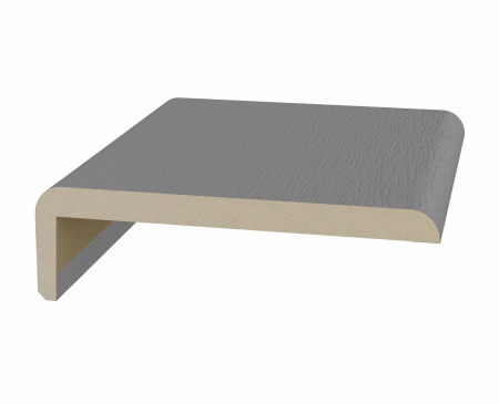 Перекладина наличника плоский телескоп. 75*6*2050 мм, ЭКО-шпон Серый